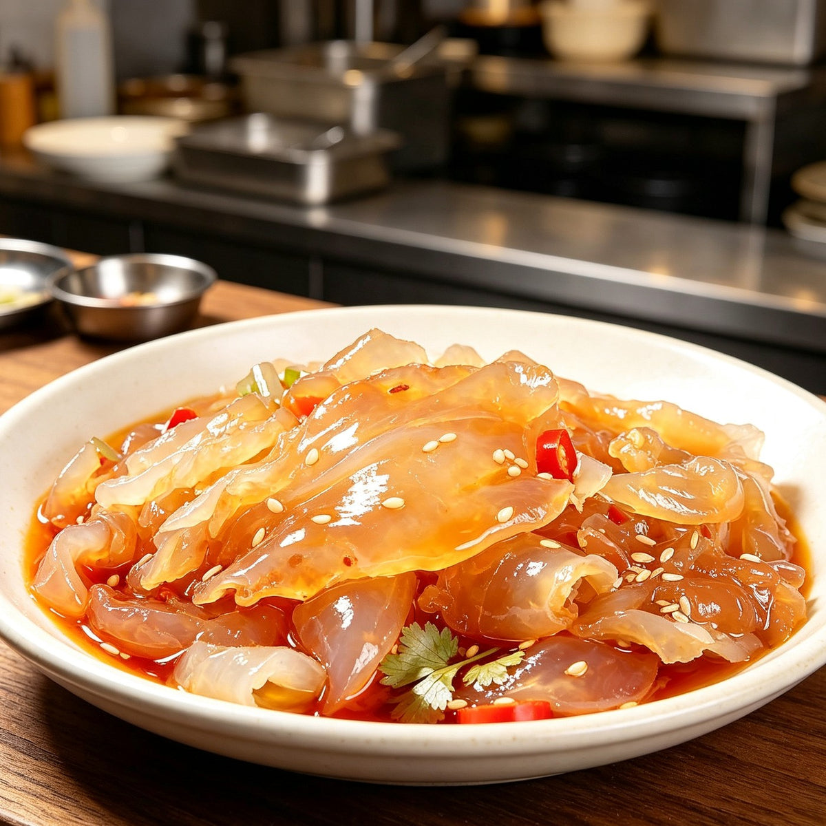 Chilled Jellyfish Salad with Chilli - view 3